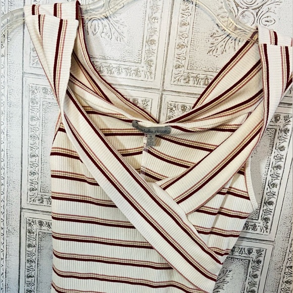 Charlotte Russe Tops - GUC Charlotte Russe Sz-S Body-Suite/Top- Cute Asymmetrical Twisted V-Neck Front